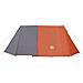 Tenda da Campeggio 3 Persone Grigio e Arancione Impermeabile - Foto miniatura 5