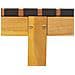 Lettini Prendisole con Tavolino 2pz Neri Legno Massello Acacia - Foto miniatura 6