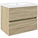 Set Mobili da Bagno 2 pz in Ceramica e Legno Multistrato - Foto miniatura 1