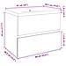 Set Mobili da Bagno 2 pz in Ceramica e Legno Multistrato - Foto miniatura 9