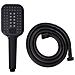Kit Doccia Con Soffione E Flessibile Tingo 4 Funzioni Nero - Foto miniatura 4
