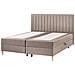 Divano Letto Con Contenitore Tessuto Officer 180 X 200 Cm Tortora - Foto miniatura 3