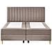 Divano Letto Con Contenitore Tessuto Officer 180 X 200 Cm Tortora - Foto miniatura 5