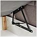 Divano Letto Con Contenitore Tessuto Officer 180 X 200 Cm Tortora - Foto miniatura 7