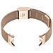 Cinturino In Metallo Compatibile Con Xiaomi Mi Band 8/9/10 - Chiusura In Stile Ufficiale Pinkgold - Foto miniatura 2