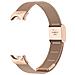 Cinturino In Metallo Compatibile Con Xiaomi Mi Band 8/9/10 - Chiusura In Stile Ufficiale Pinkgold - Foto miniatura 1