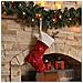 Calza Di Natale Stella Rossa - Decorazione Festiva Per Le Feste - Foto miniatura 1