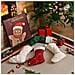 Calza Di Natale Stella Rossa - Decorazione Festiva Per Le Feste - Foto miniatura 4