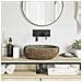 Lavabo Grigio chiaro (30-37) x (25-30) x 12 cm Pietra di Fiume - Foto miniatura 3