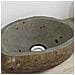 Lavabo Grigio chiaro (30-37) x (25-30) x 12 cm Pietra di Fiume - Foto miniatura 4