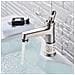 Rubinetto per lavabo da bagno, Blackswan, tipo M43, modello nichelato, misura 21,5 cm - Foto miniatura 2