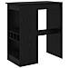 Tavolo da bar con lo scaffale Rovere Nero 90 x 47.5 x 103.5 cm - Foto miniatura 1