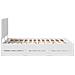 Struttura del letto Bianco 140 x 200 cm Legno Ingegnerizzato - Foto miniatura 9
