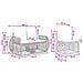 Set Divano da Giardino 5 pcs Nero e Bianco Crema polyrattan - Foto miniatura 6