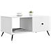 Tavolino da salotto Bianco 90 x 50 x 40 cm Legno ingegnerizzato - Foto miniatura 3