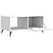 Tavolino da salotto Bianco 90 x 50 x 40 cm Legno ingegnerizzato - Foto miniatura 4