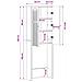 Mobile Bagno ALKMAAR Legno antico 66 x 25,5 x 190 cm - Foto miniatura 9