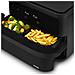 Friggitrice doppio cestello 2x3L, acciaio inox DFX600, 2 termostati,cestelli rimovibili e lavabili in lavastoviglie, filtro antiodore, 3600W - Foto miniatura 6