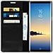 Custodia Per Samsung Galaxy Note 8 - Serie First Class In Pelle Nera - Foto miniatura 3