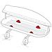 Box Da Tetto Baule Portatutto 330l Bianco Lucido Abs - Foto miniatura 11
