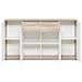 Mobile Credenza 4 Ante 2 Cassetti Colore Bianco E Rovere 160x35xh. 85 Cm - Foto miniatura 1
