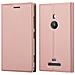 Custodia Compatibile Con Nokia Lumia 925 In Classy Oro Rosa - Coperchio Protettiva Con Chiusura Magnetica, Funzione Stand E Tasca Per Le Carte - Foto miniatura 1
