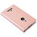Custodia Compatibile Con Nokia Lumia 925 In Classy Oro Rosa - Coperchio Protettiva Con Chiusura Magnetica, Funzione Stand E Tasca Per Le Carte - Foto miniatura 3