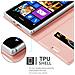 Custodia Compatibile Con Nokia Lumia 925 In Classy Oro Rosa - Coperchio Protettiva Con Chiusura Magnetica, Funzione Stand E Tasca Per Le Carte - Foto miniatura 6