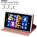 Custodia Compatibile Con Nokia Lumia 925 In Classy Oro Rosa - Coperchio Protettiva Con Chiusura Magnetica, Funzione Stand E Tasca Per Le Carte - Foto miniatura 7
