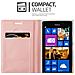 Custodia Compatibile Con Nokia Lumia 925 In Classy Oro Rosa - Coperchio Protettiva Con Chiusura Magnetica, Funzione Stand E Tasca Per Le Carte - Foto miniatura 9
