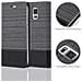Custodia Compatibile Con Samsung Galaxy S5 / S5 Neo In Grigio Nero - Coperchio Protettiva Con Chiusura Magnetica, Funzione Stand E Tasca Per Le Carte - Foto miniatura 5