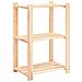 Scaffali A 3 Livelli 3 Pz 60x38x90 Cm Massello Pino Fsc 150 Kg - Foto miniatura 3