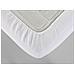 Traversa Coprimaterasso Per Letto In Spugna 100% Cotone Jacquard Made In Italy Angoli Elasticizzati Singolo Bianco - Foto miniatura 3