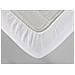 Traversa Coprimaterasso Per Letto In Spugna 100% Cotone Jacquard Made In Italy Angoli Elasticizzati Singolo Bianco - Foto miniatura 8