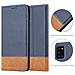 Custodia Compatibile Con Samsung Galaxy A31 In Blu Scuro Marrone - Coperchio Protettiva Con Chiusura Magnetica, Funzione Stand E Tasca Per Le Carte - Foto miniatura 5