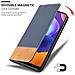 Custodia Compatibile Con Samsung Galaxy A31 In Blu Scuro Marrone - Coperchio Protettiva Con Chiusura Magnetica, Funzione Stand E Tasca Per Le Carte - Foto miniatura 6