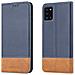 Custodia Compatibile Con Samsung Galaxy A31 In Blu Scuro Marrone - Coperchio Protettiva Con Chiusura Magnetica, Funzione Stand E Tasca Per Le Carte - Foto miniatura 8