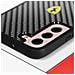 Cover Samsung Galaxy S22 Carbonio Bordo Silicone Retro Rigido Nera - Foto miniatura 2