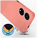Cover Per Honor X7 In Silicone Semi-rigido Soft-touch Rosa Chiaro - Foto miniatura 3