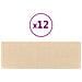 Pannelli Murali 12 Pz Crema 90x15 Cm Tessuto 3,24 M - Foto miniatura 2