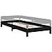 Letto Impilabile Nero 75x190 Cm In Legno Massello Di Pino - Foto miniatura 2
