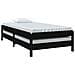 Letto Impilabile Nero 75x190 Cm In Legno Massello Di Pino - Foto miniatura 4