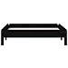 Letto Impilabile Nero 75x190 Cm In Legno Massello Di Pino - Foto miniatura 7
