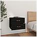 Comodino A Muro Nero 50x36x40 Cm - Foto miniatura 3