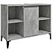 Mobile Lavabo Grigio Cemento 80x33x60 Cm In Legno Multistrato - Foto miniatura 2