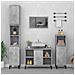 Mobile Lavabo Grigio Cemento 80x33x60 Cm In Legno Multistrato - Foto miniatura 1