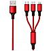797150 Usb Kabel 1,5 M Usb B Usb C /micro-usb B /lightning Rot (797150) - Foto miniatura 1