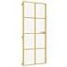 Porta Interni Sottile Oro 93x201,5cm Vetro Temperato Alluminio - Foto miniatura 1