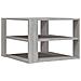 Tavolino Salotto Grigio Sonoma 59,5x59,5x40cm Legno Multistrato - Foto miniatura 2
