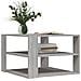 Tavolino Salotto Grigio Sonoma 59,5x59,5x40cm Legno Multistrato - Foto miniatura 3